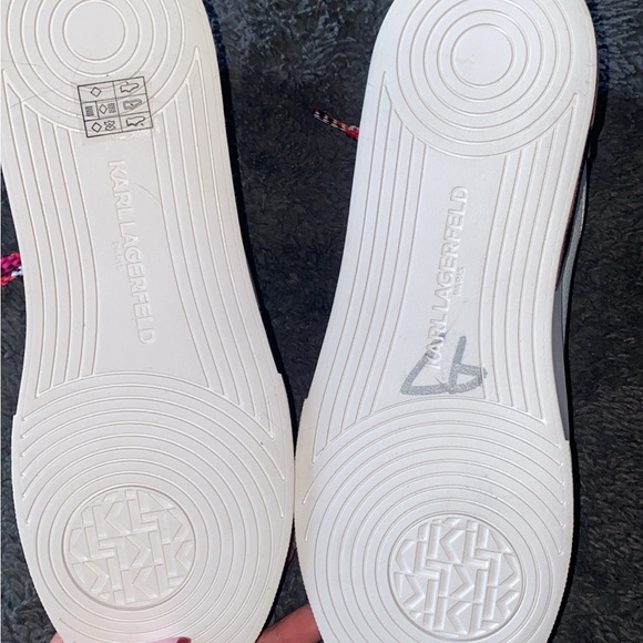 Brand New Burgundy and White Karl Lagerfeld Sneakers - Picture 3 of 6